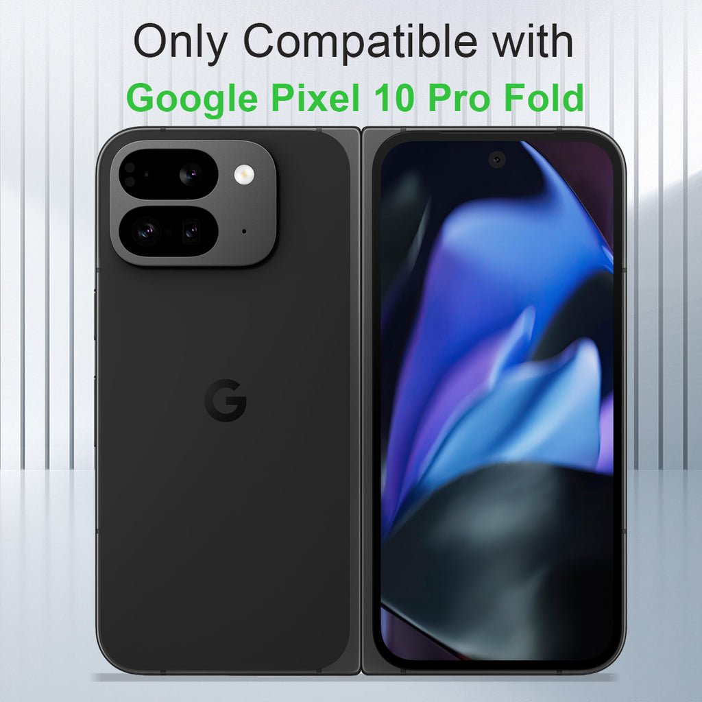 KEZiHOME Case for Google Pixel 10 Pro Fold, Genuine Leather Wallet Case with Card Slot[RFID Blocking] Kickstand Magnetic Filio Protective Phone case for Pixel 10 Pro Fold